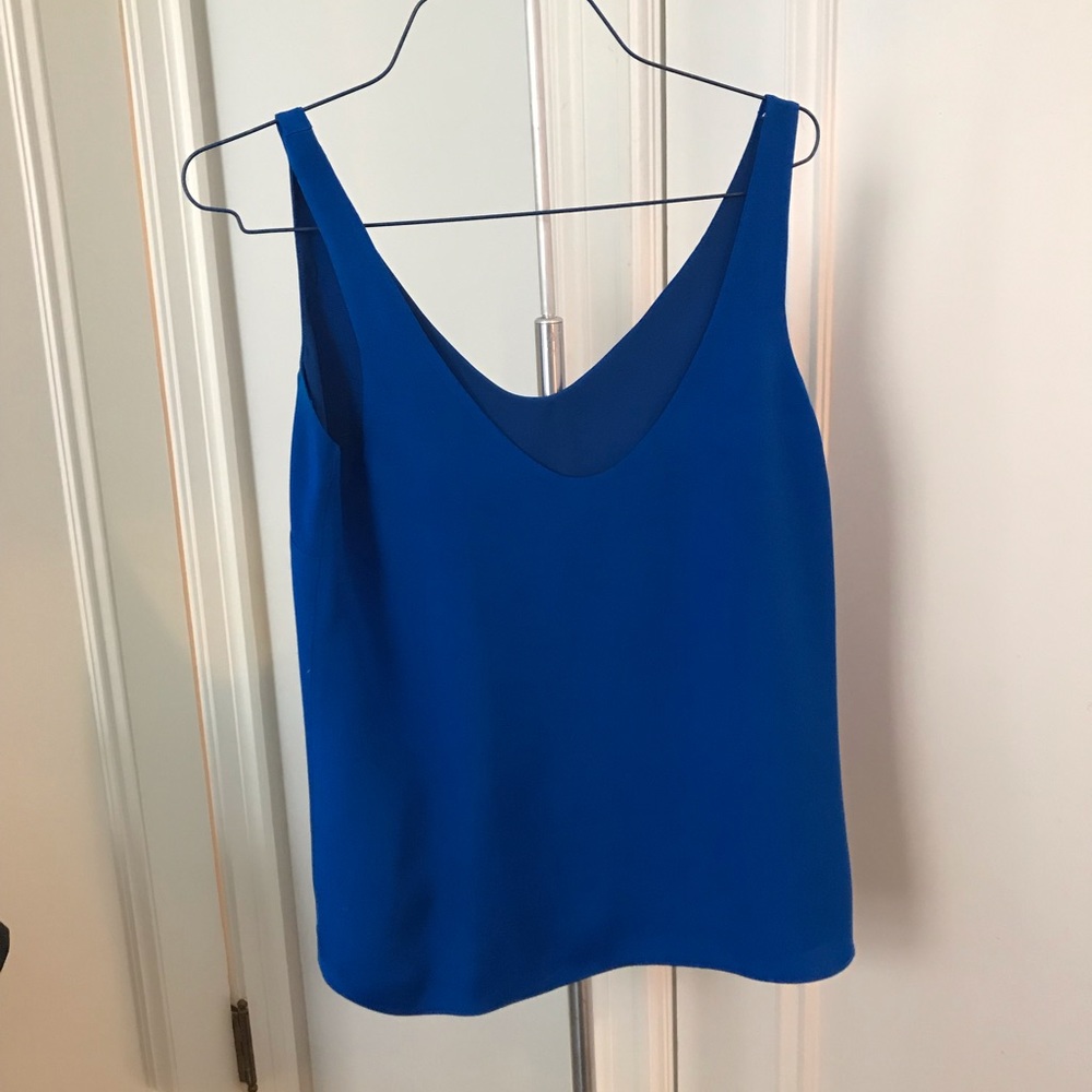 Blue silk top size 0 from J. crew